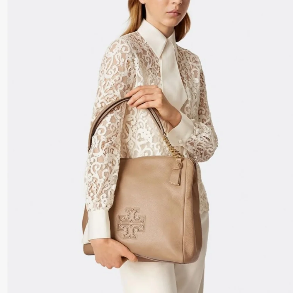 Tory Burch Pebbled Leather Harper Tote Shoulder bag - Picture 10 of 10